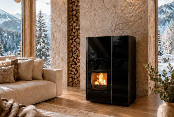 termostufa combinata legna pellet